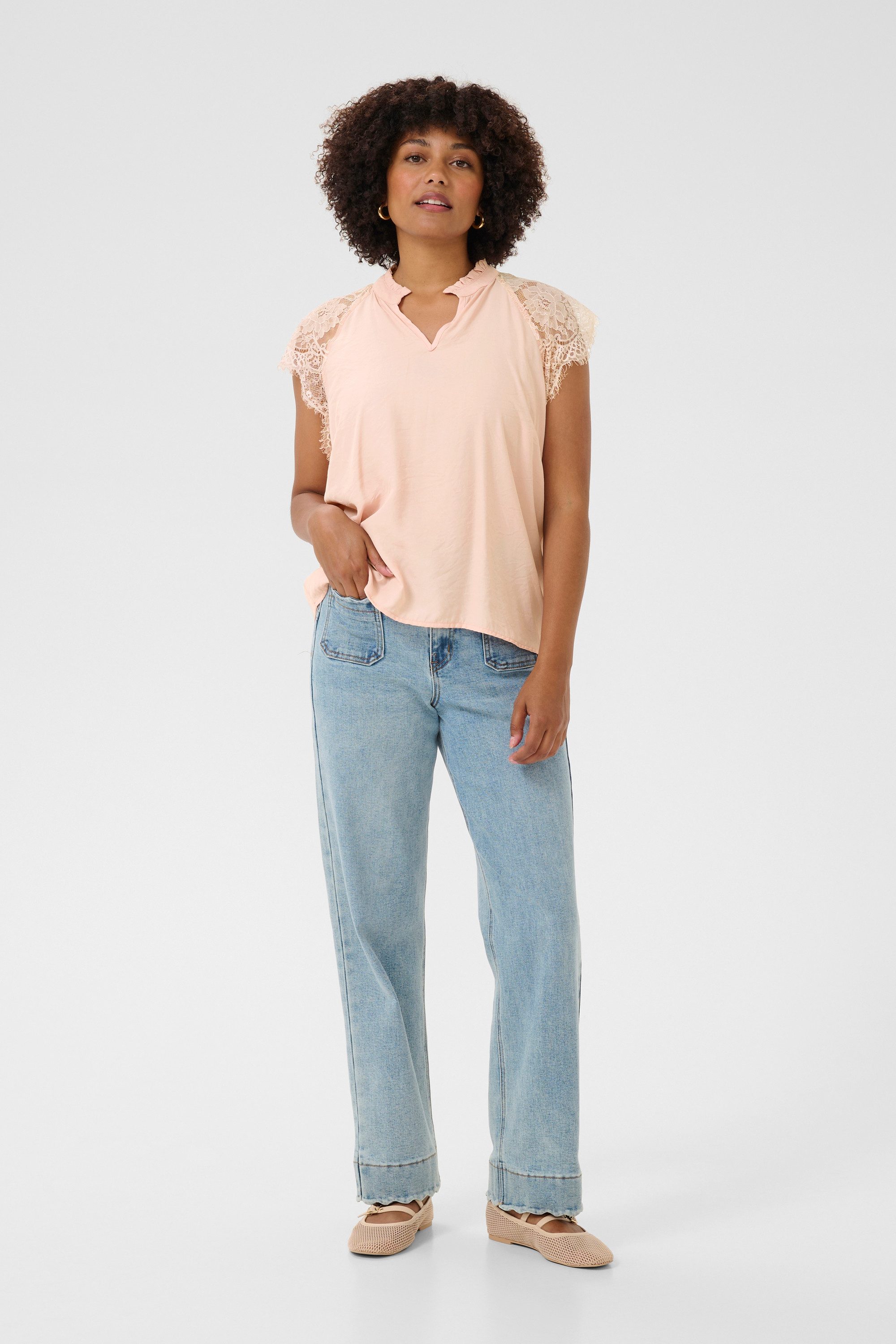 Cream Kurzarmbluse Bluse kurzarm CRNola