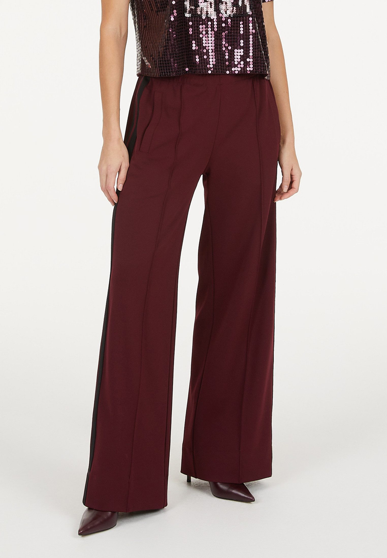 MARC AUREL Jogginghose mit Galon-Streifen