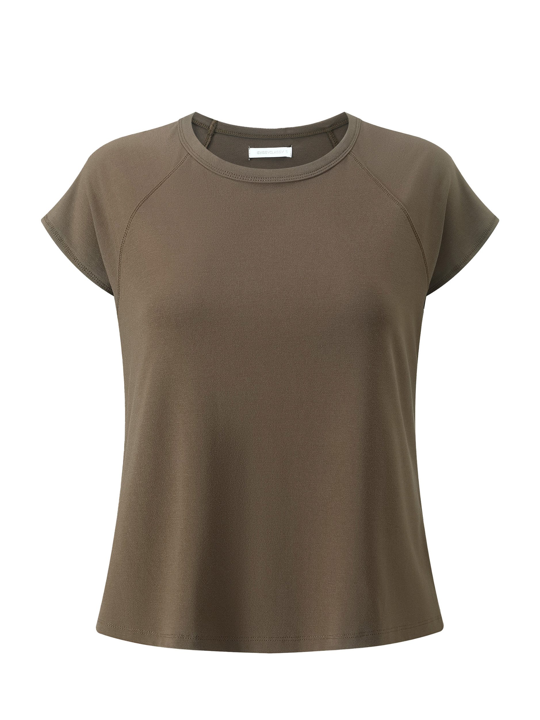 SASSYCLASSY T-Shirt T-Shirt mit Raglannaht für Damen Weiches Shirt aus Visk günstig online kaufen