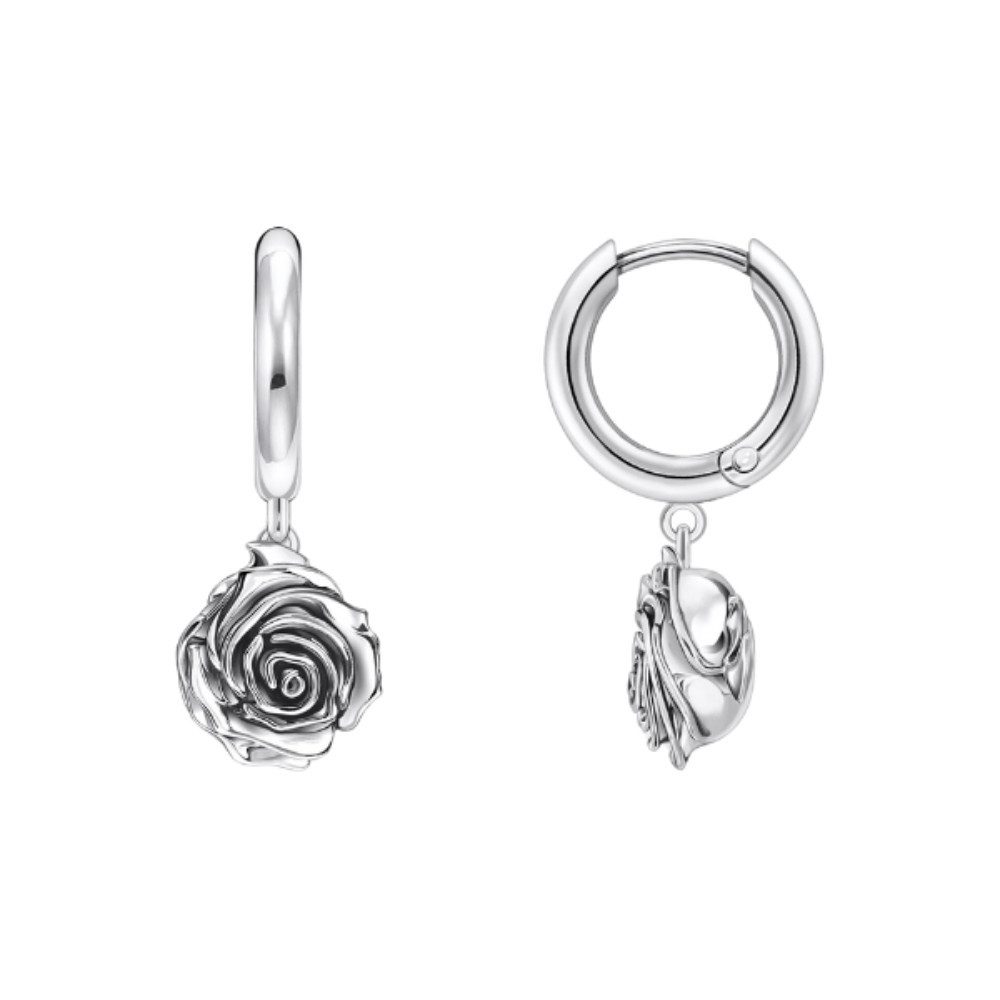 THOMAS SABO Круглые серьги CR757-637-21, Midnight Rose Silber