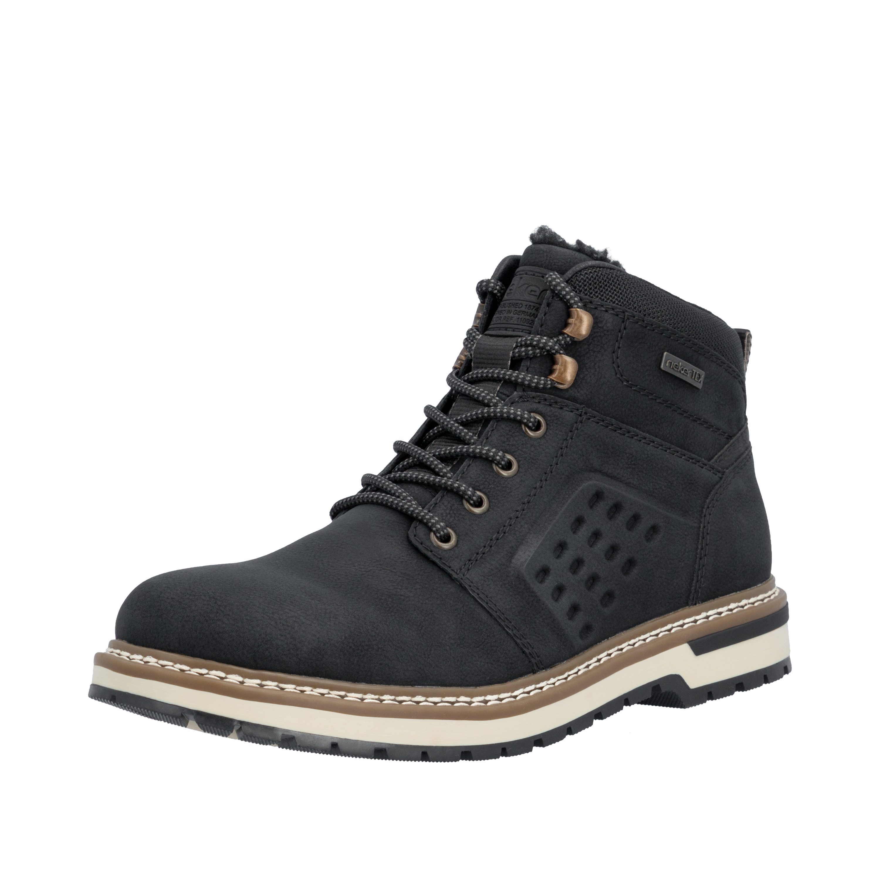 Rieker Winterboots Schnürboots mit praktischem Reißverschluss, TEX-Membran