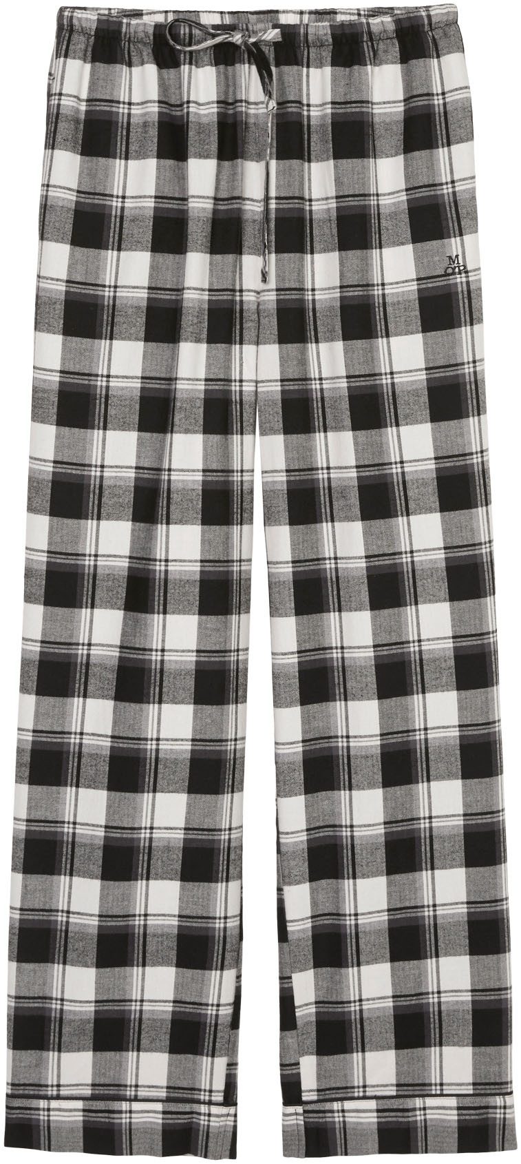 Marc O'Polo Pyjamahose Homey Flanne mit Bindeband und Eingriffstaschen günstig online kaufen