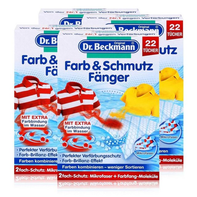 Dr. Beckmann Dr. Beckmann Farb & Schmutz Fänger mit Farbfang-Molekülen 22 Tücher (4 Reinigungstücher