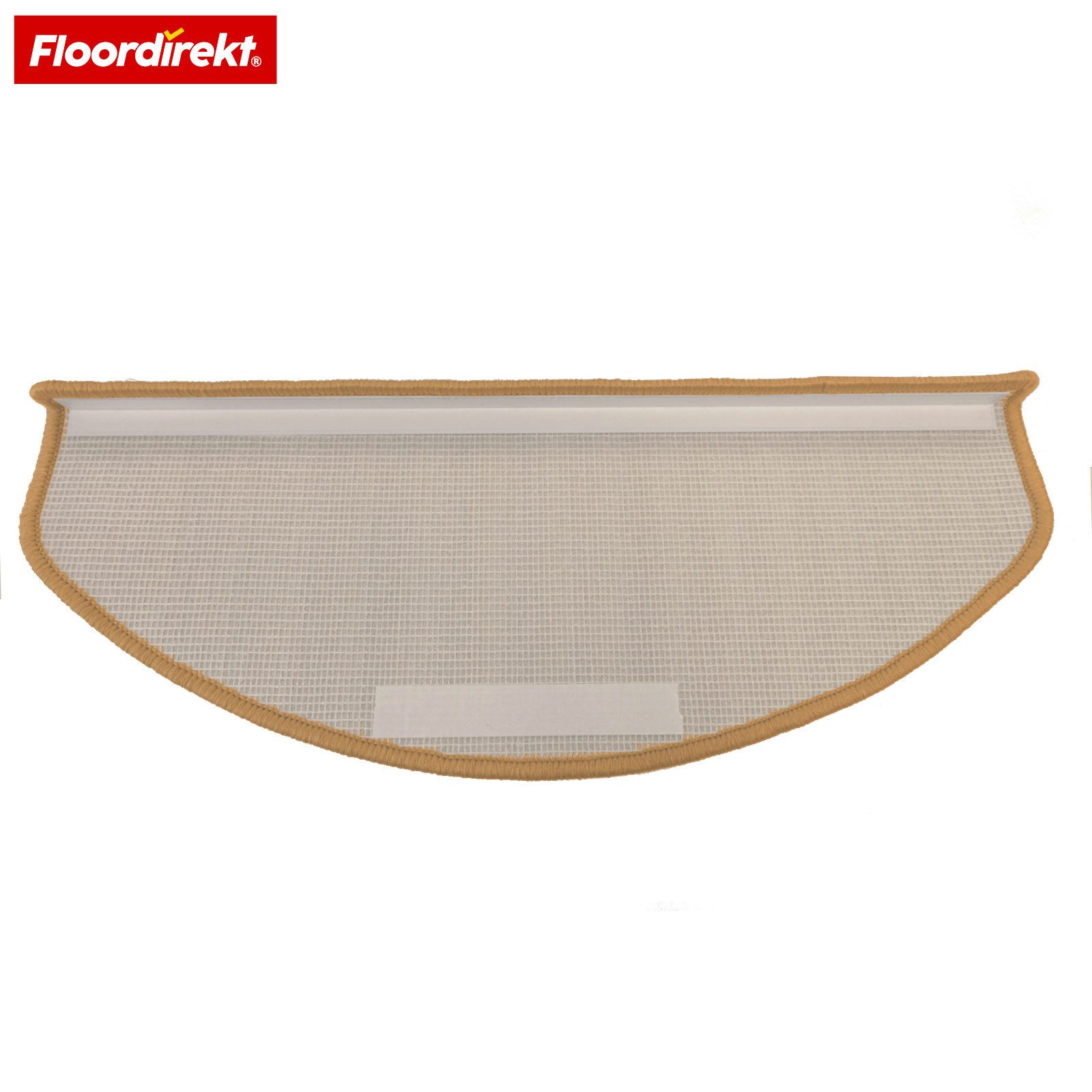 Floordirekt Stufenmatte Treppenmatte halbrund Wien Velours rutschfest selbstklebend, Gekettelt für hohe Langlebigkeit – Bild 3 von 5
