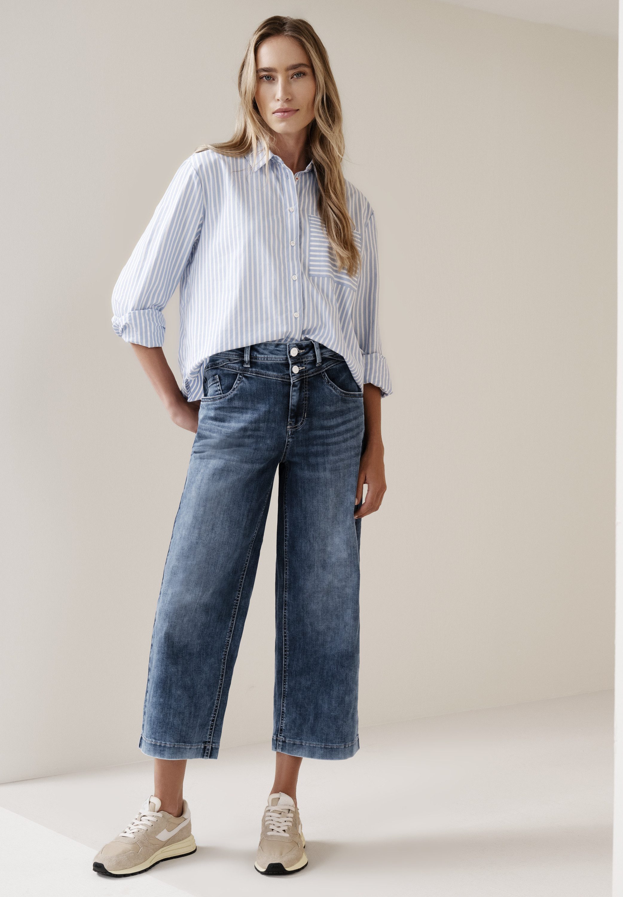 STREET ONE Loose-fit-Jeans High Waist