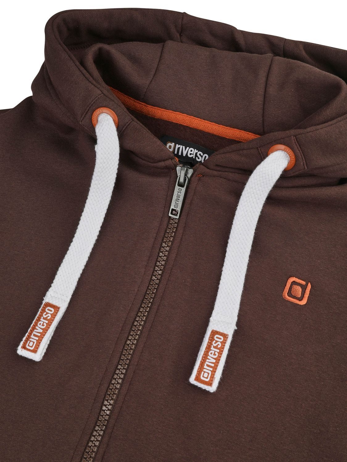riverso Kapuzensweatjacke Herren Sweatjacke RIVNoah Regular Fit Hoodie mit Kängurutasche – Bild 4 von 4