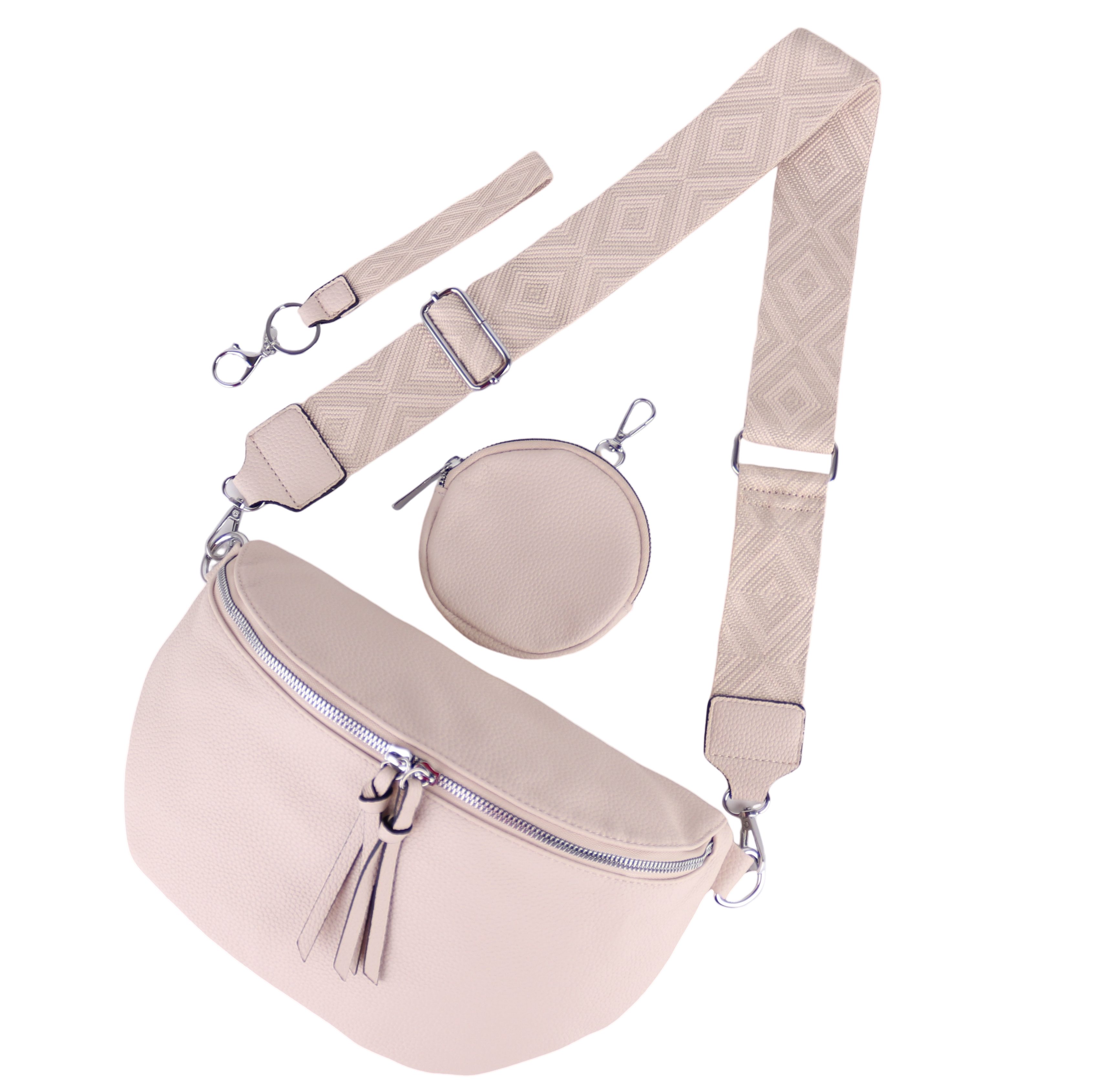 Bauchtasche Damen Taschen, Umhängetasche, Brusttasche, 30x19x10cm Veganes Leder