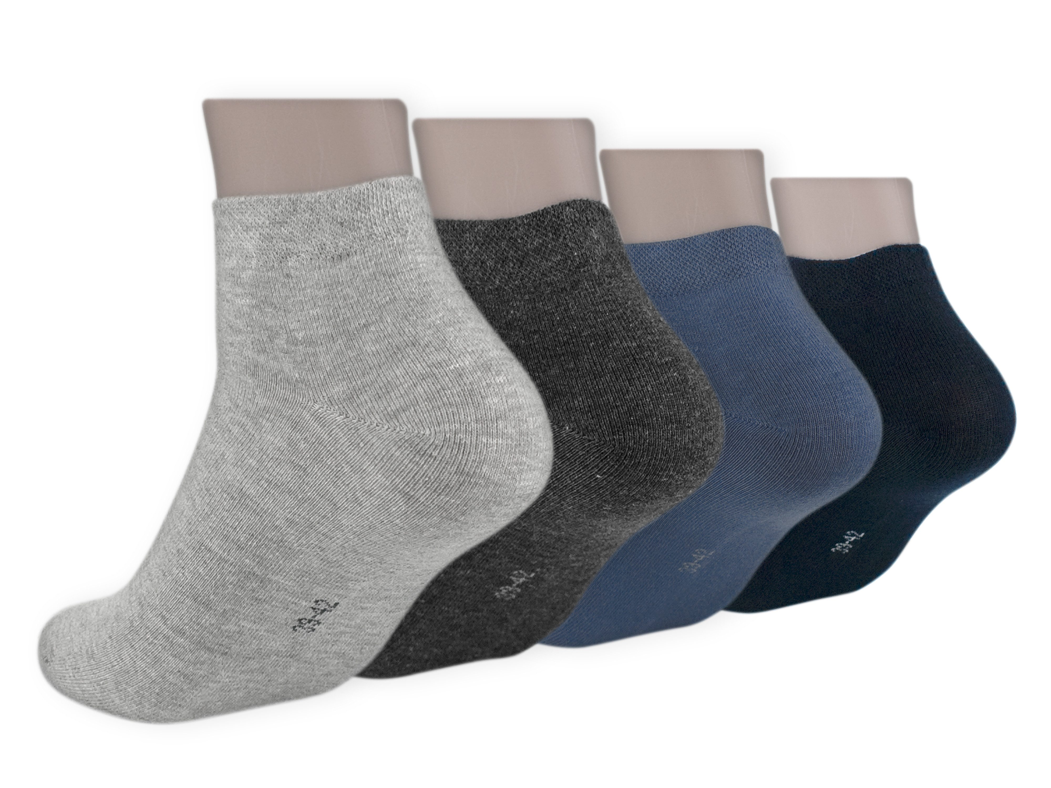 Die Sockenbude Sneakersocken JEANS (Bund, 4-Paar, weicher Bund) blau, grau günstig online kaufen