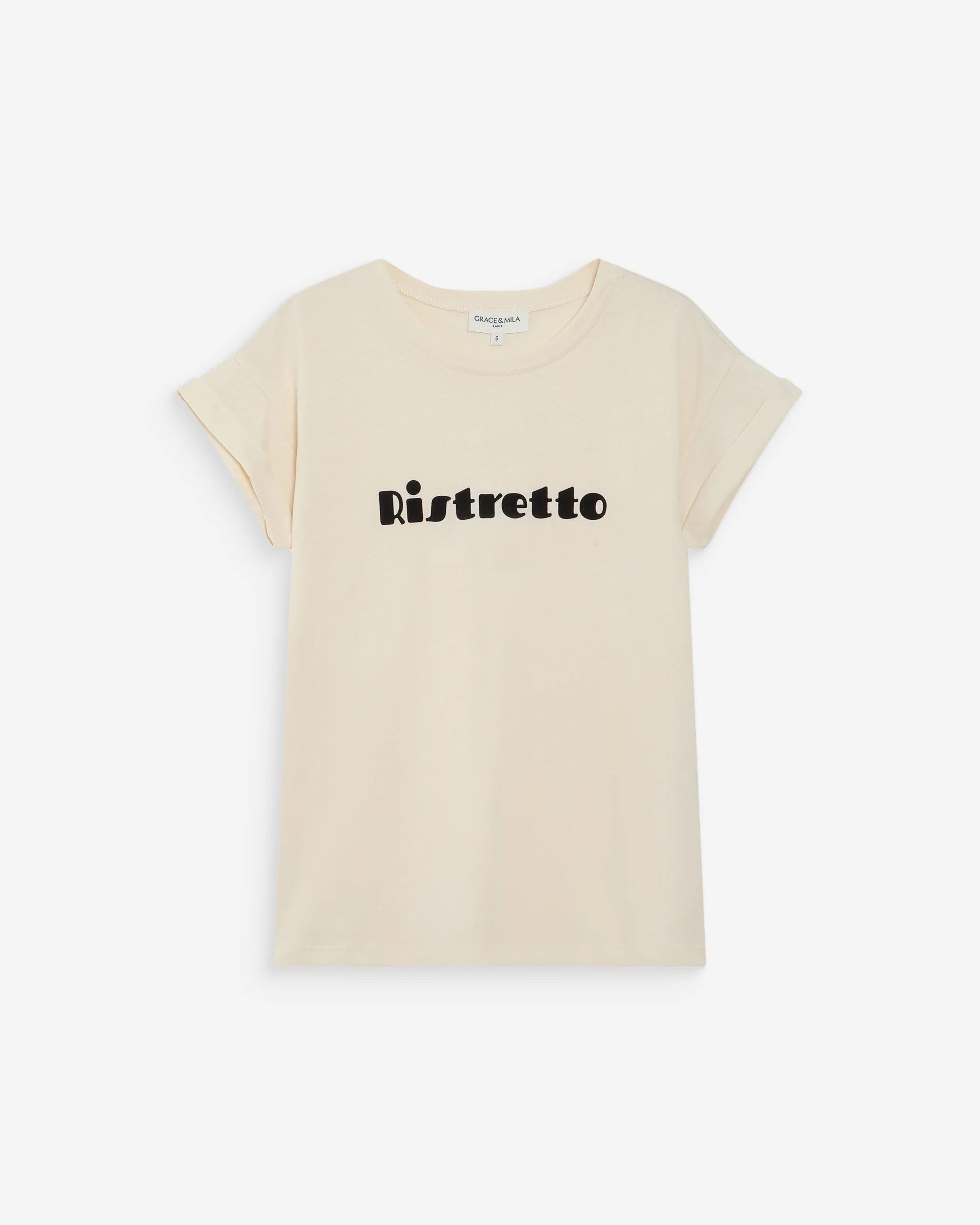 Kurzarmshirt SHIRT A MESSAGE EN VELOURS VICO - T-Shirt - Damenshirt