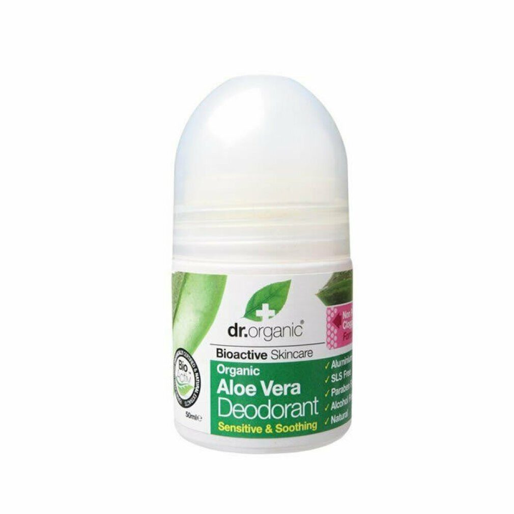 Dr. Organic ml 50 desodorante roll-on Deo-Zerstäuber ALOE VERA