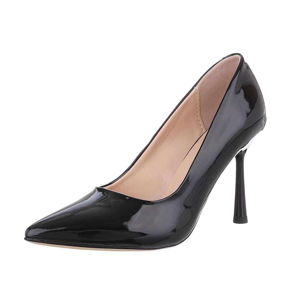 High Heels Schwarz Gold