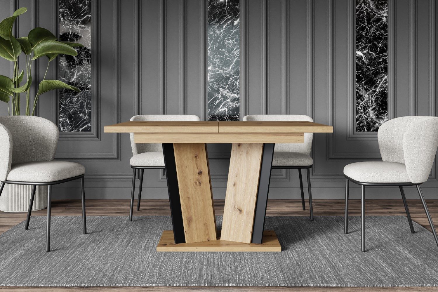 ALTDECOR Esstisch BRIO2 (Esstisch ausziehbar, Esszimmertische, günstig online kaufen