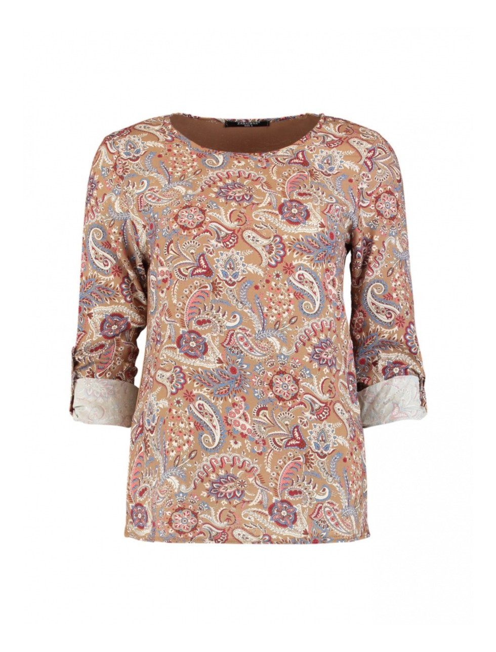 ZABAIONE Print-Shirt Elsa tobacco