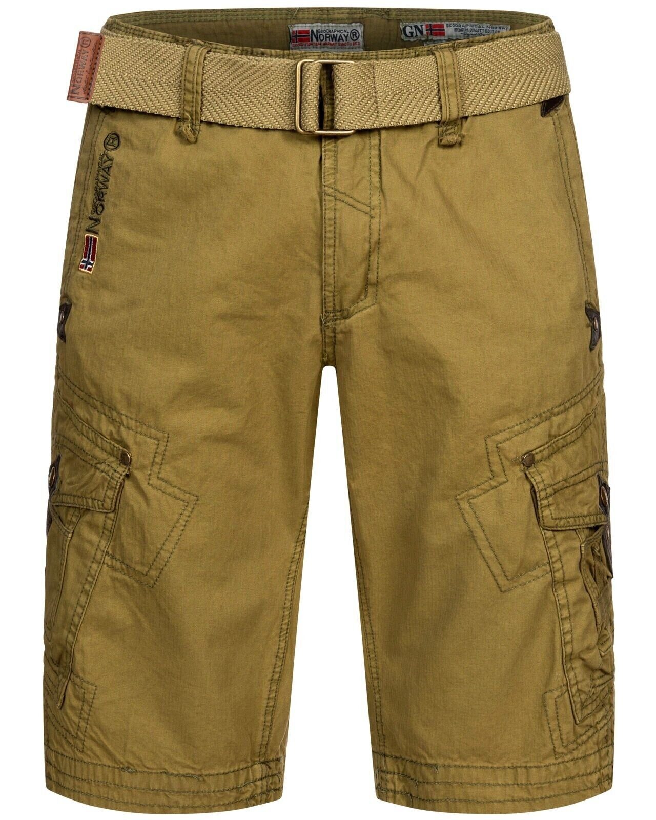 Geographical Norway Shorts Herren Cargo Shorts kurze Hose knielang Short Bermuda Sommer Freizeit – Bild 2 von 5