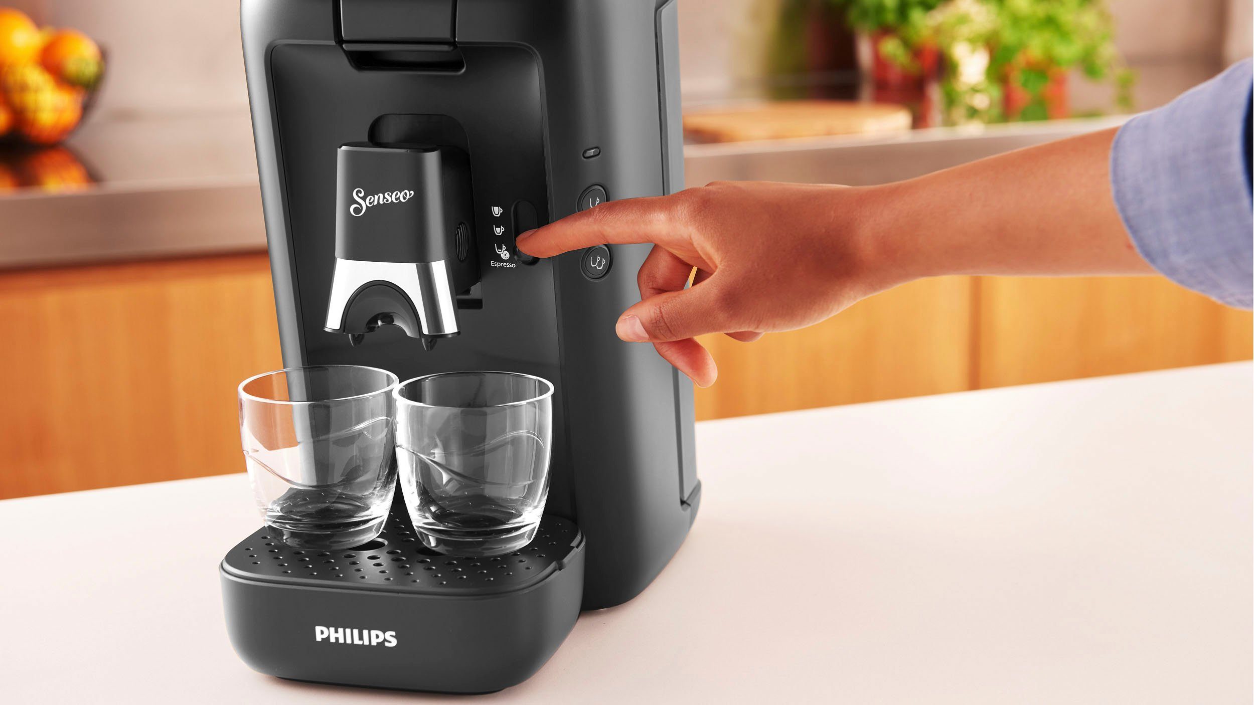 Philips Senseo Kaffeepadmaschine Maestro CSA260/65, +3 aus Pads bis zurückerhalten Plastik, Memo-Funktion, recyceltem 64 200 und € 80% kaufen Senseo Kaffeespezialitäten