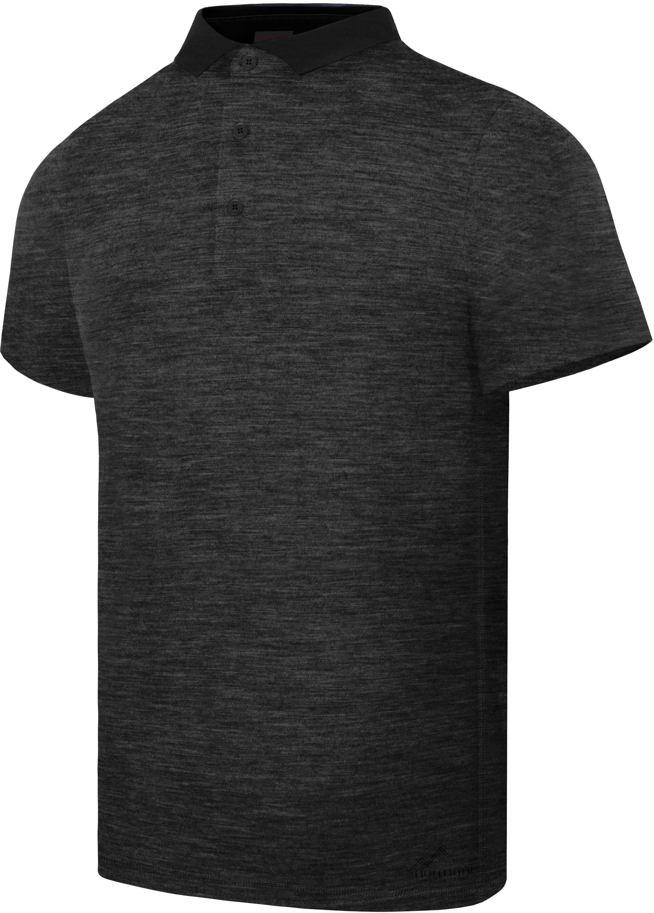Kurzarmshirt Herren Merino Polo-Shirt Nowra