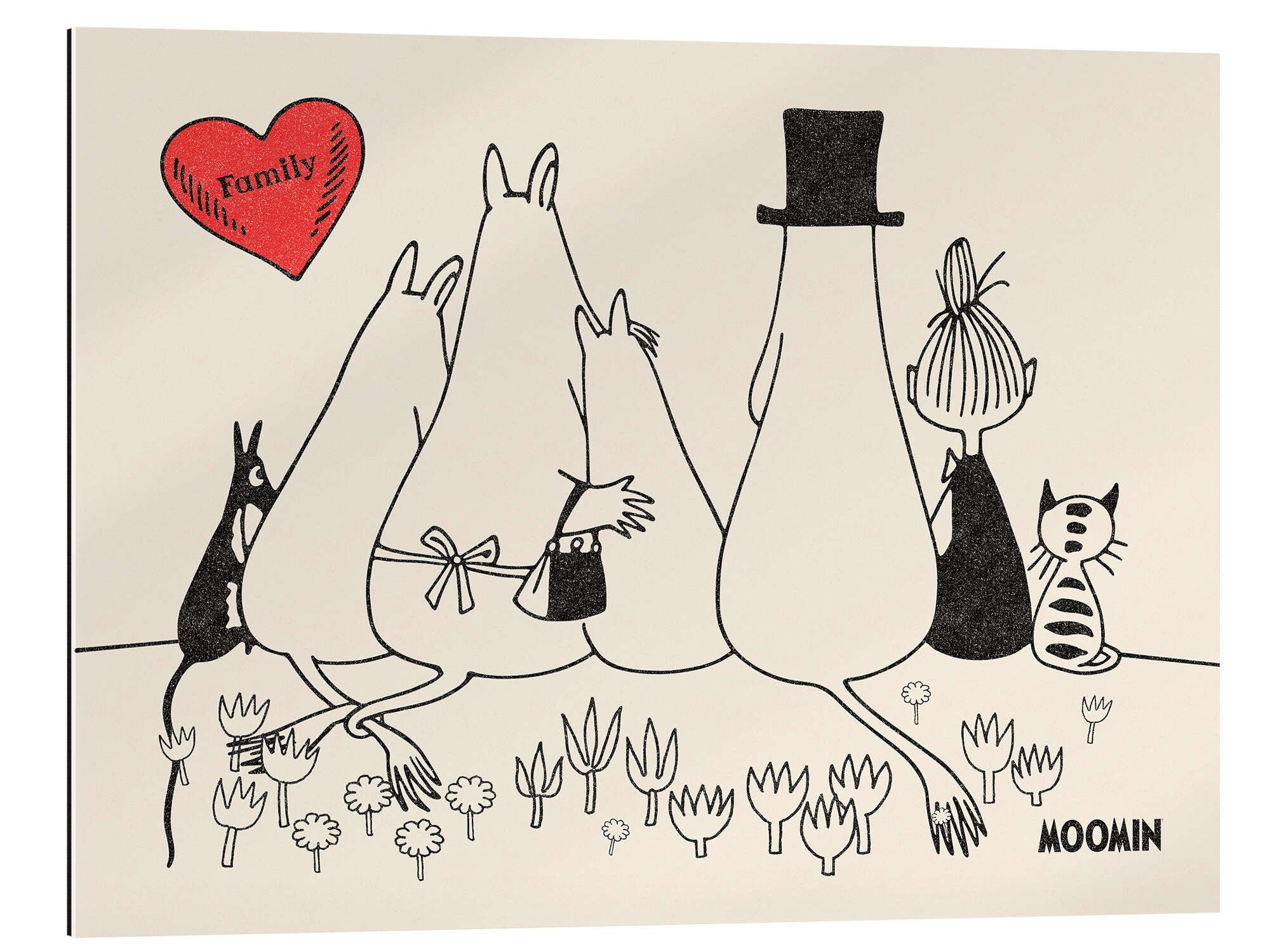 Posterlounge Poster Moomin, Moomin Family, Babyzimmer günstig online kaufen