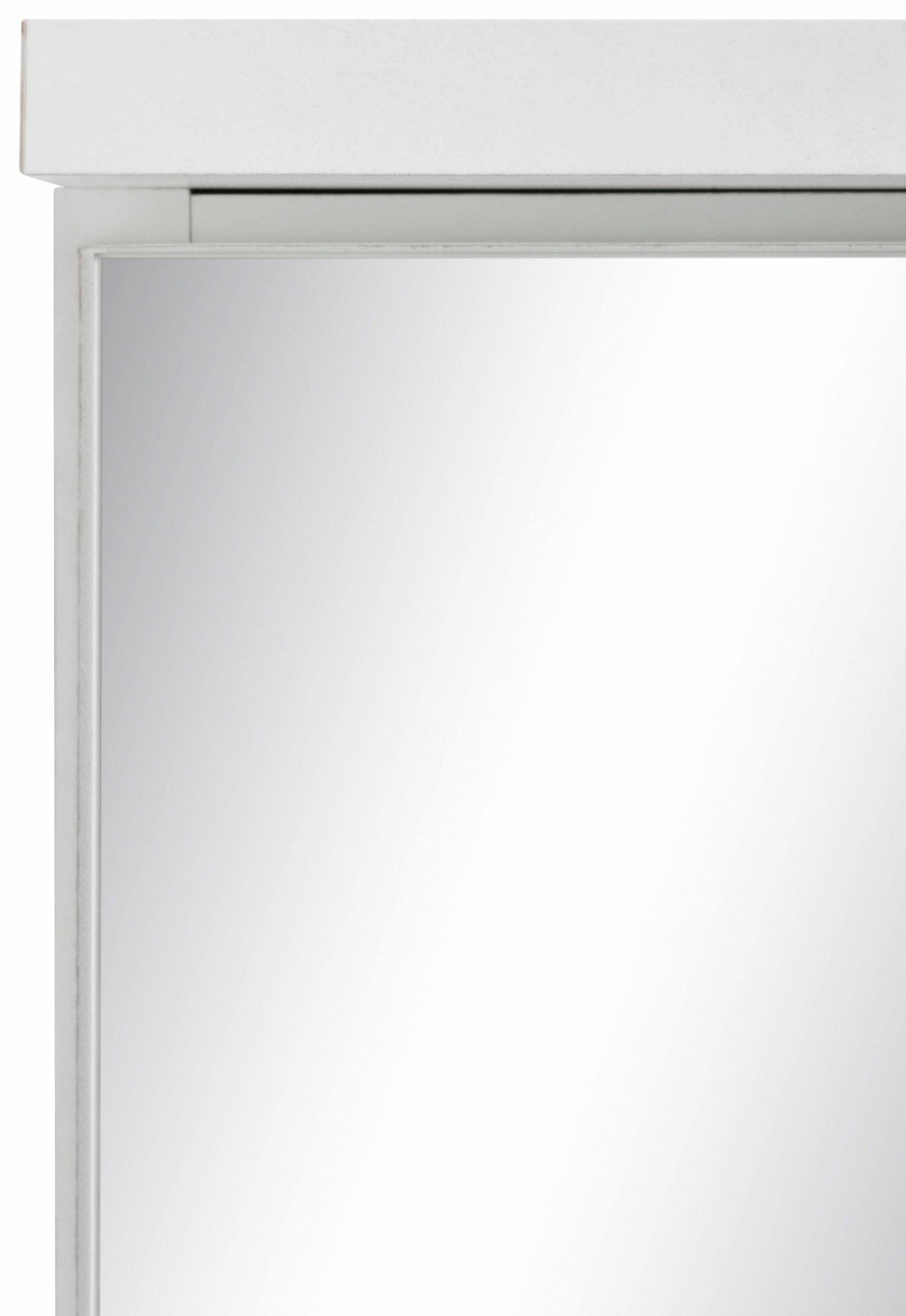 | 120 cm, Beleuchtung Ravenna HELD mit weiß LED MÖBEL Spiegelschrank weiß Breite