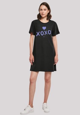 F4NT4STIC Shirtkleid Valentinstag xoxo Damen T-Shirt Kleid Print