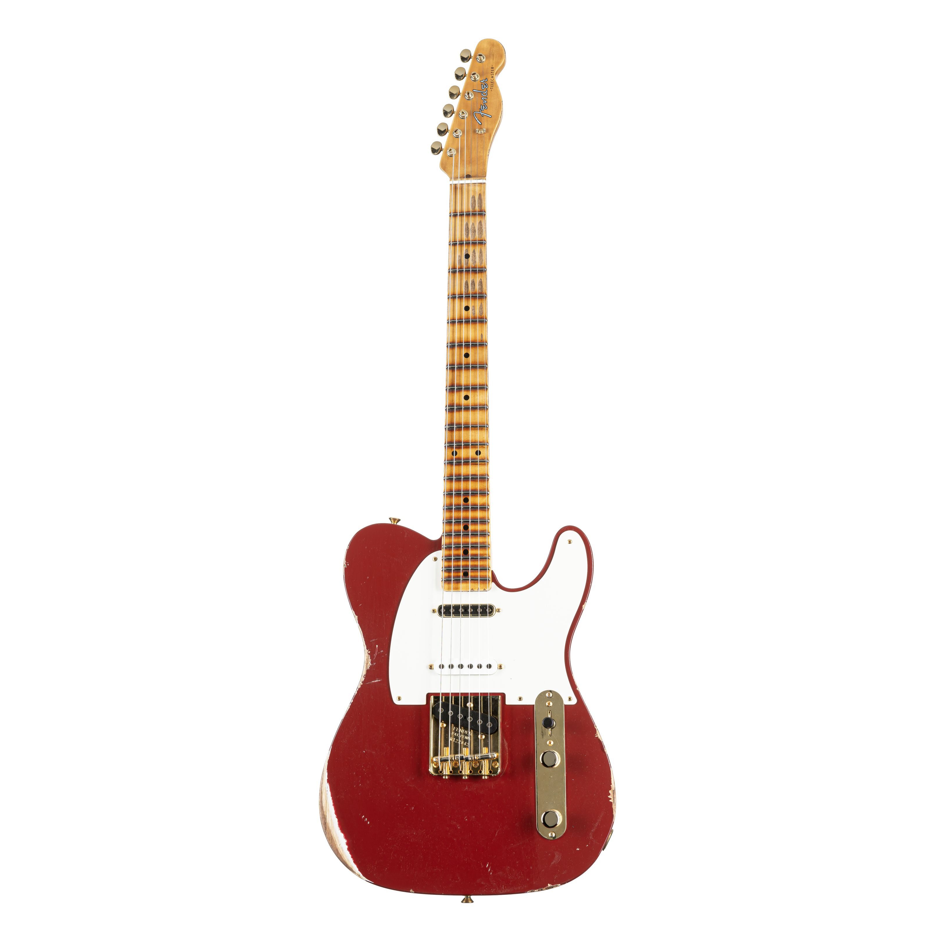 Fender E-Gitarre, E-Gitarren, Premium-Instrumente, Limited Edition Hotshot Telecaster Relic Aged Cimarron Red - Custom