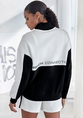 French Connection Sweatshirt -Troyer Sweatshirt mit hohem Kragen, Loungewear