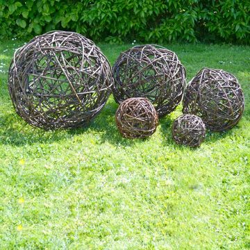 BooGardi Dekokugel Weidenkugel braun (1 St., Ø 25cm), viele Größen · Dekokugel Gartenkugel Gartendeko