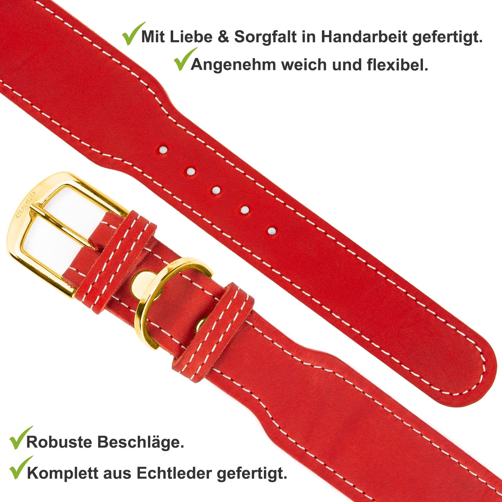 CopcoPet Hunde-Halsband Hundehalsband - Zoe, Robust, nachhaltig, Naturprodukt. Handgefertigt