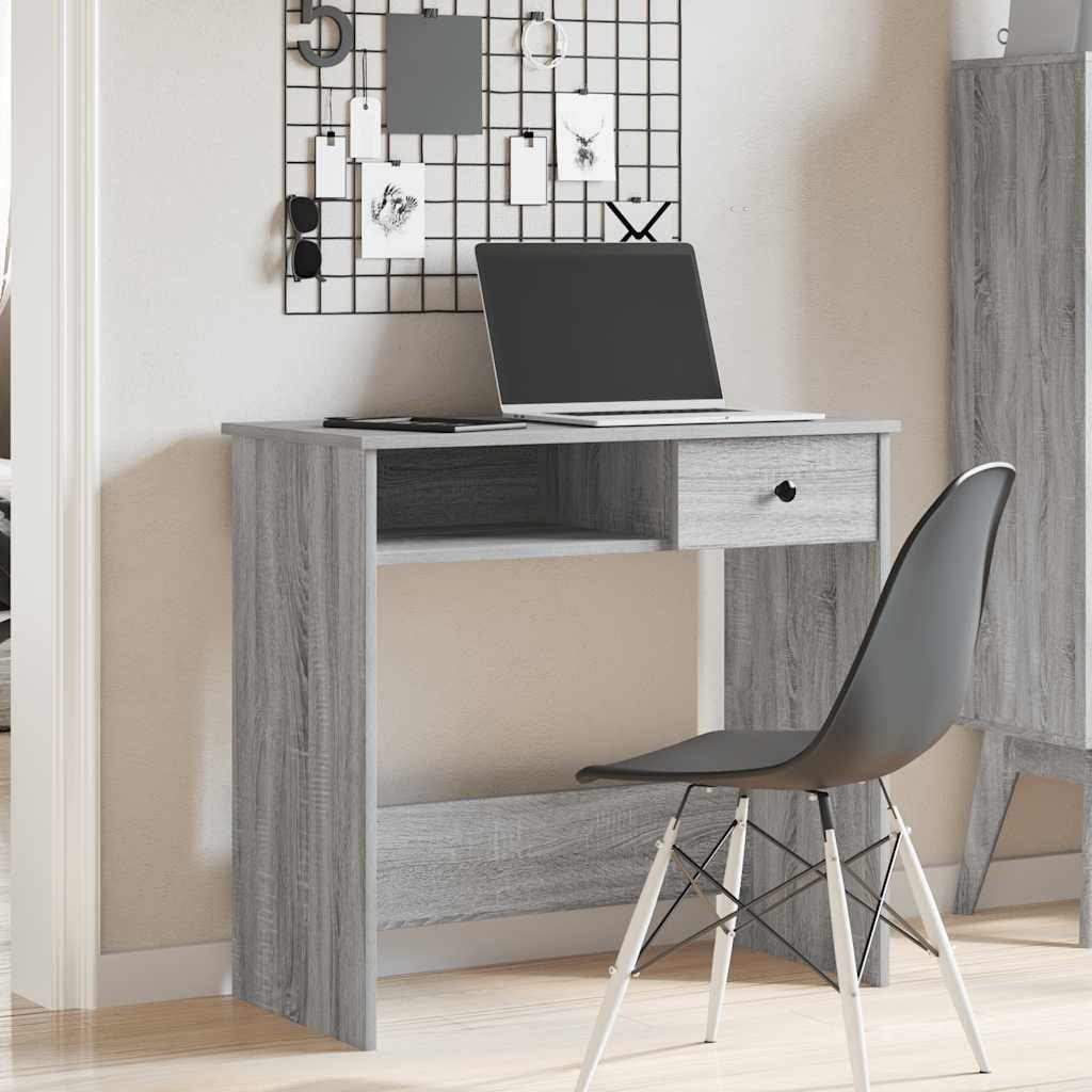 vidaXL Schreibtisch Schreibtisch Grau Sonoma 80x40x75 günstig online kaufen