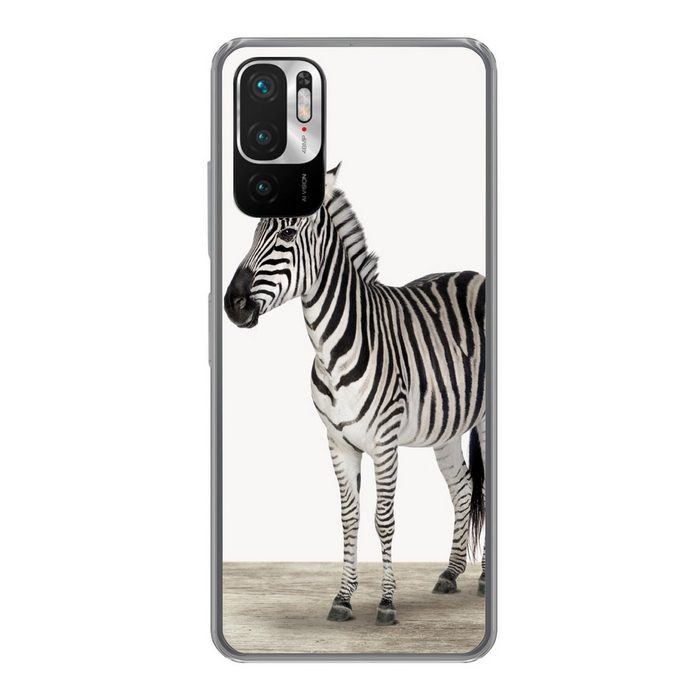 MuchoWow Handyhülle Zebra - Mädchen - Tiere - Kinder - Jungen Phone Case Handyhülle Xiaomi Redmi Note 10 5G Silikon Schutzhülle