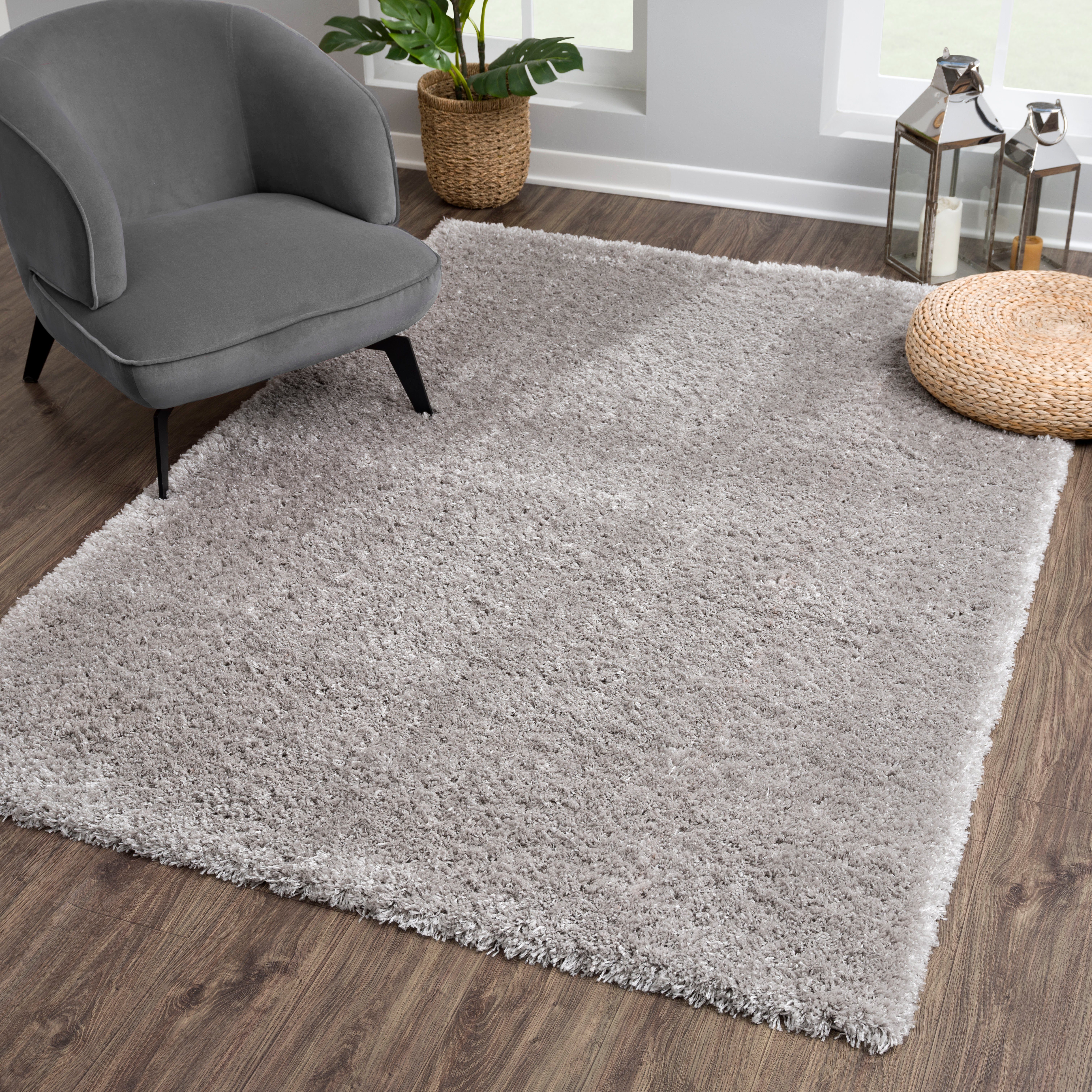 Sanat Hochflor-Teppich Porto, auch als Läufer und in Rund erhältlich, rechteckig, Höhe: 45 mm, Wohnzimmer, Langflor, Shaggy,weich