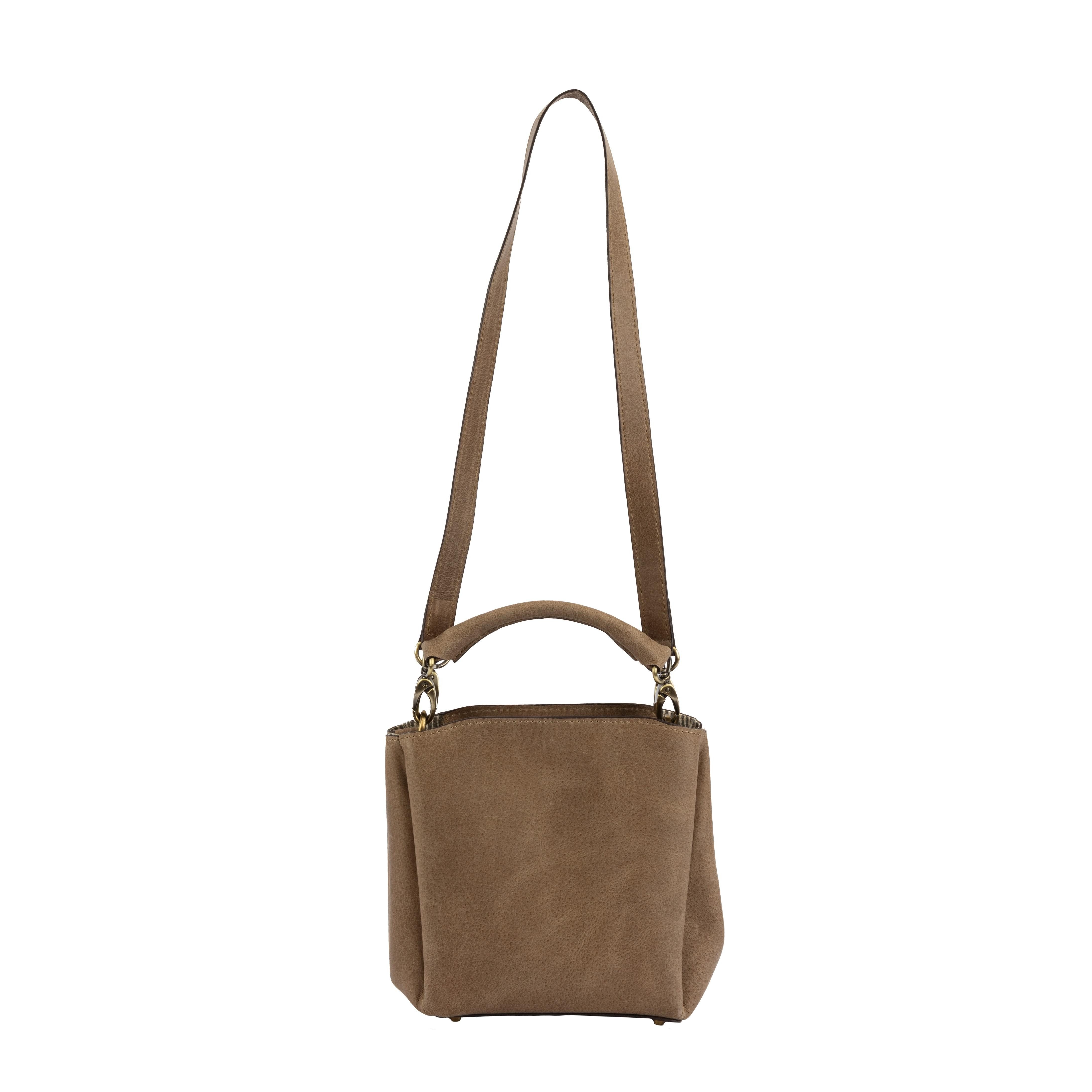 El Puente Schultertasche Schultertasche "Buffalo", Handmade, Handmade