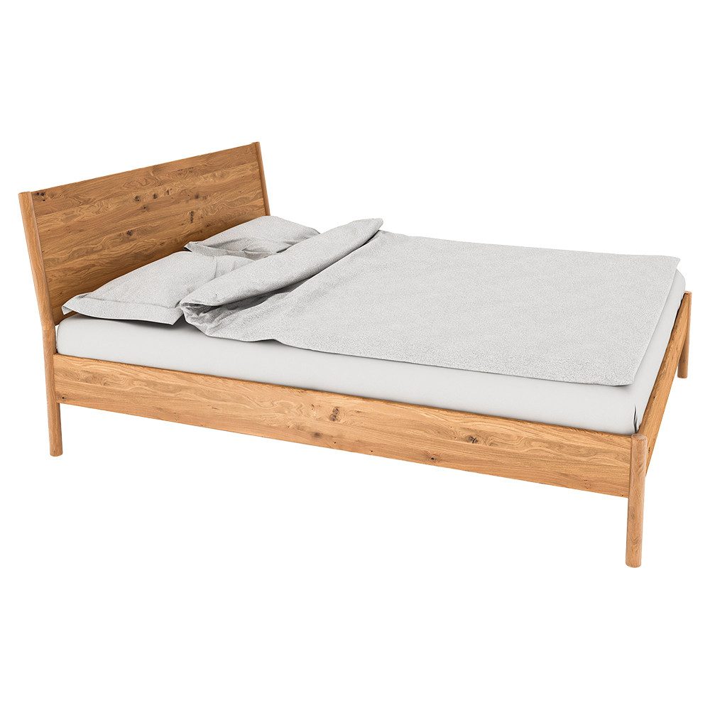 Lomadox Bettgestell PORI-165, Massivholzbett, Eiche massiv geölt, Liegefläche 220x160cm
