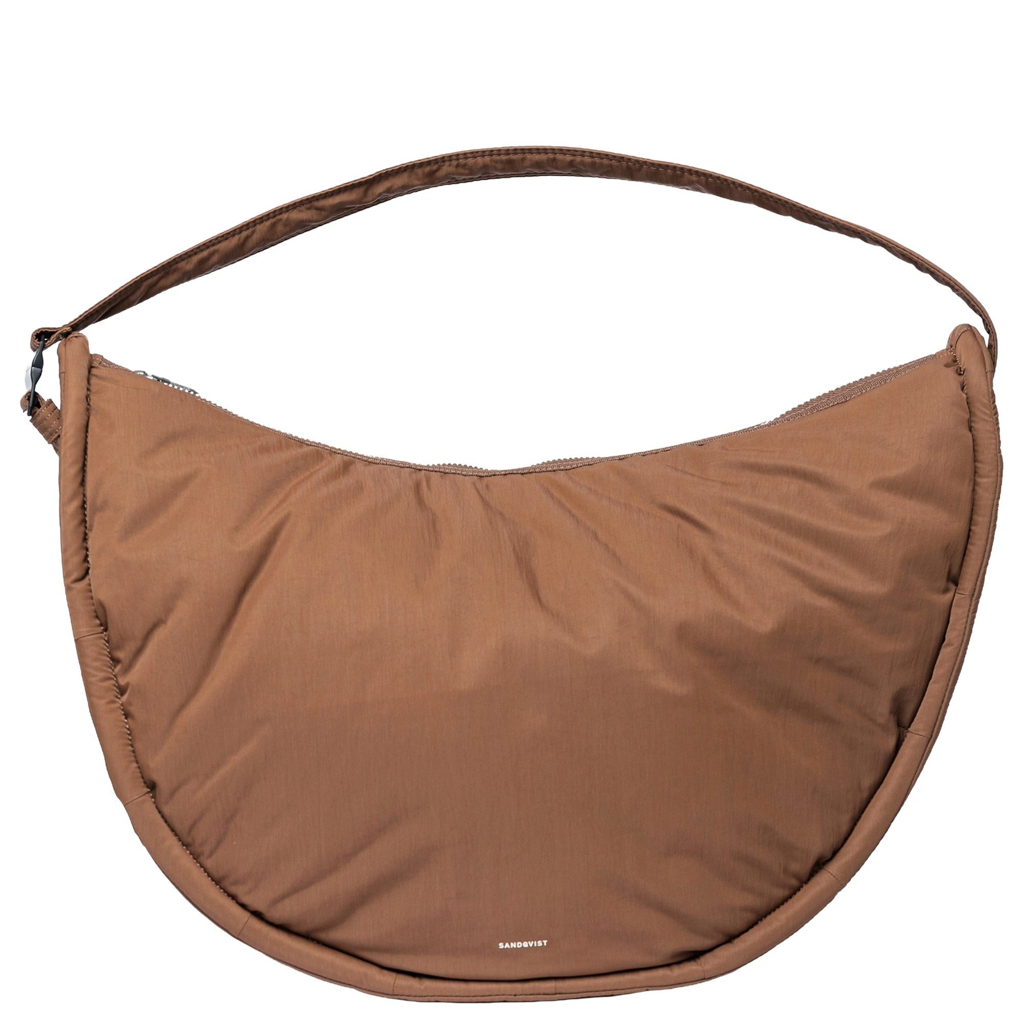 Sandqvist Umhängetasche Curve Half Moon Bag L - Umhängetasche 42 cm (dark taupe)