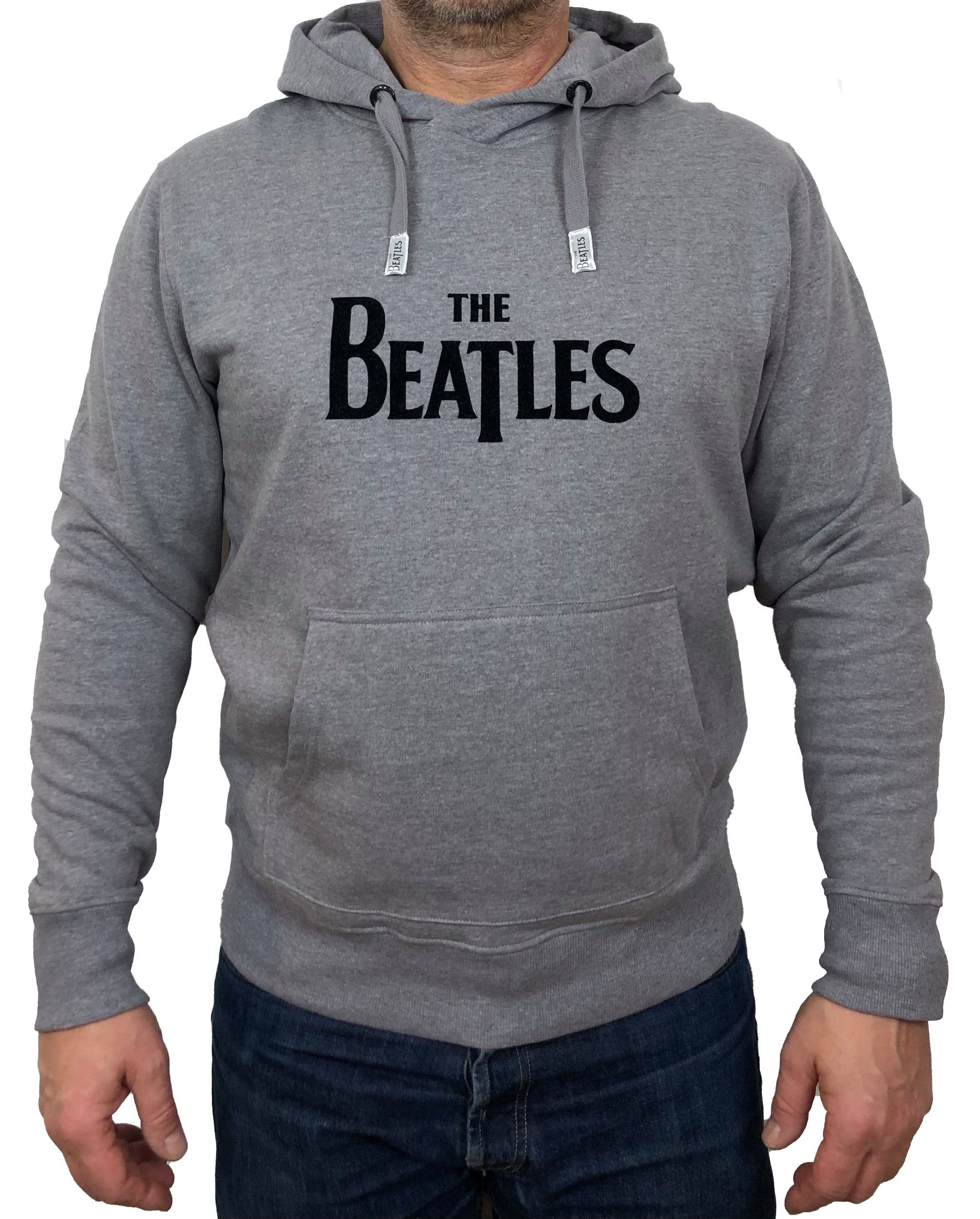 The Beatles Kapuzensweatshirt Beatles, Hoodie, "Logo", Grau, Herren (Stück, 1-tlg., Stück) mit Frontprint