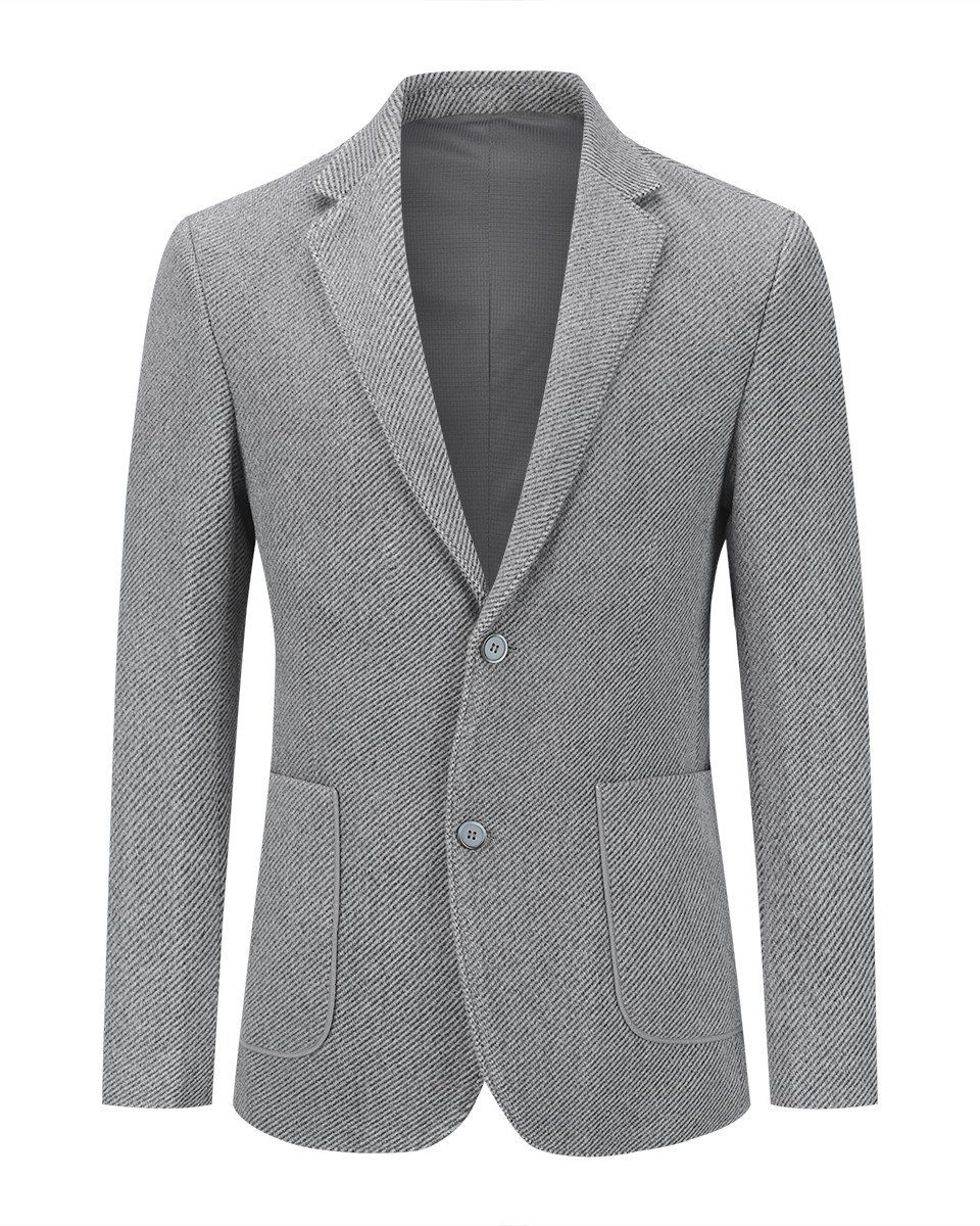 Allthemen Anzugsakko Klassischer Blazer mit Streifen