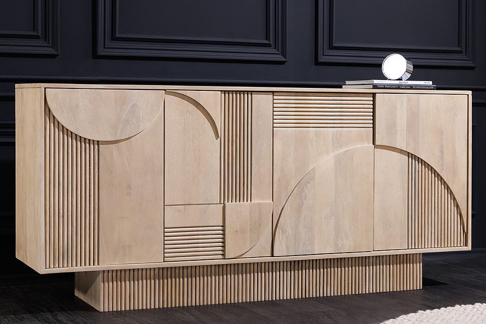 riess-ambiente Sideboard ART DECO 170cm weiß gekälkt (Einzelartikel, 1 St), günstig online kaufen