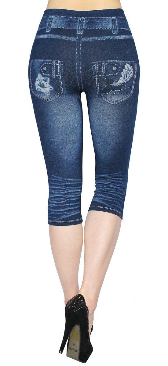 dy_mode 3/4-Leggings Damen Capri Jeggings High günstig online kaufen