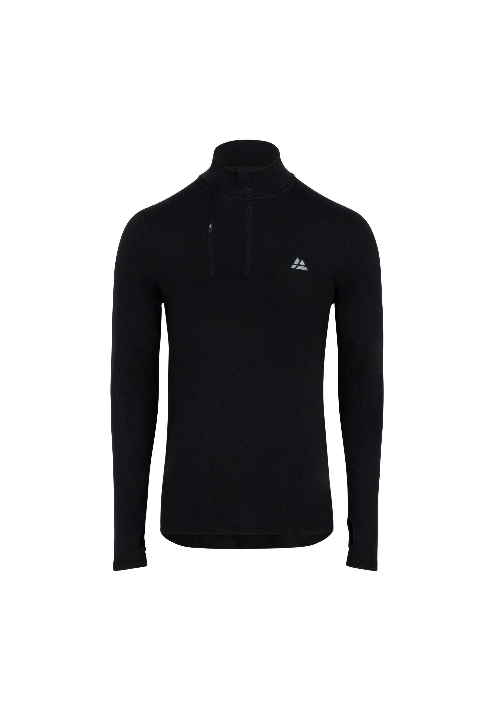 Langarmshirt Half Zip
