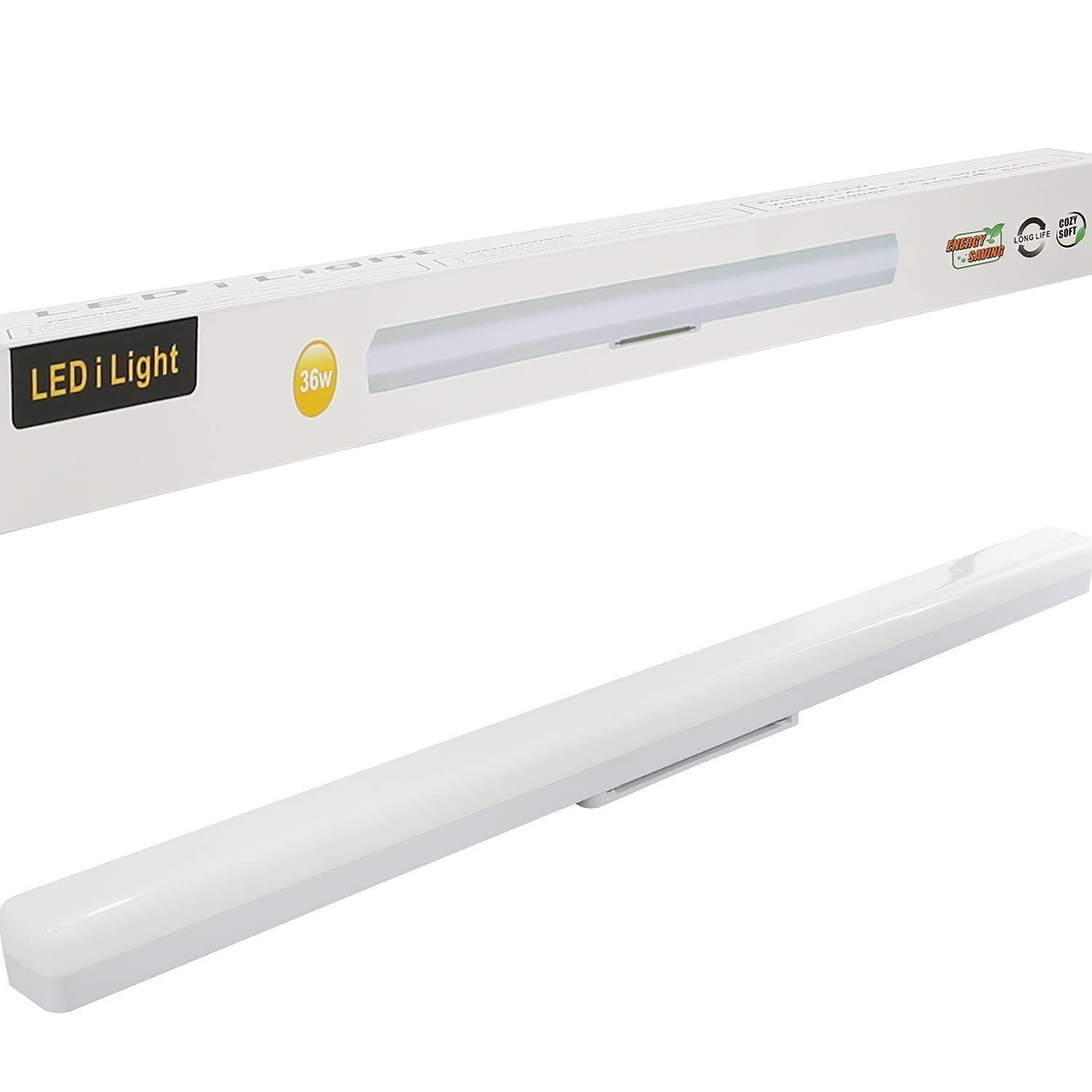 Nettlife LED Deckenleuchte weiß Licht hocheffiziente Lichtverteilung 20/40/60/90CM 4000K, LED fest integriert, Tageslicht weiß, Küche Wohnzimmer Schlafzimmer Es – Bild 5 von 5