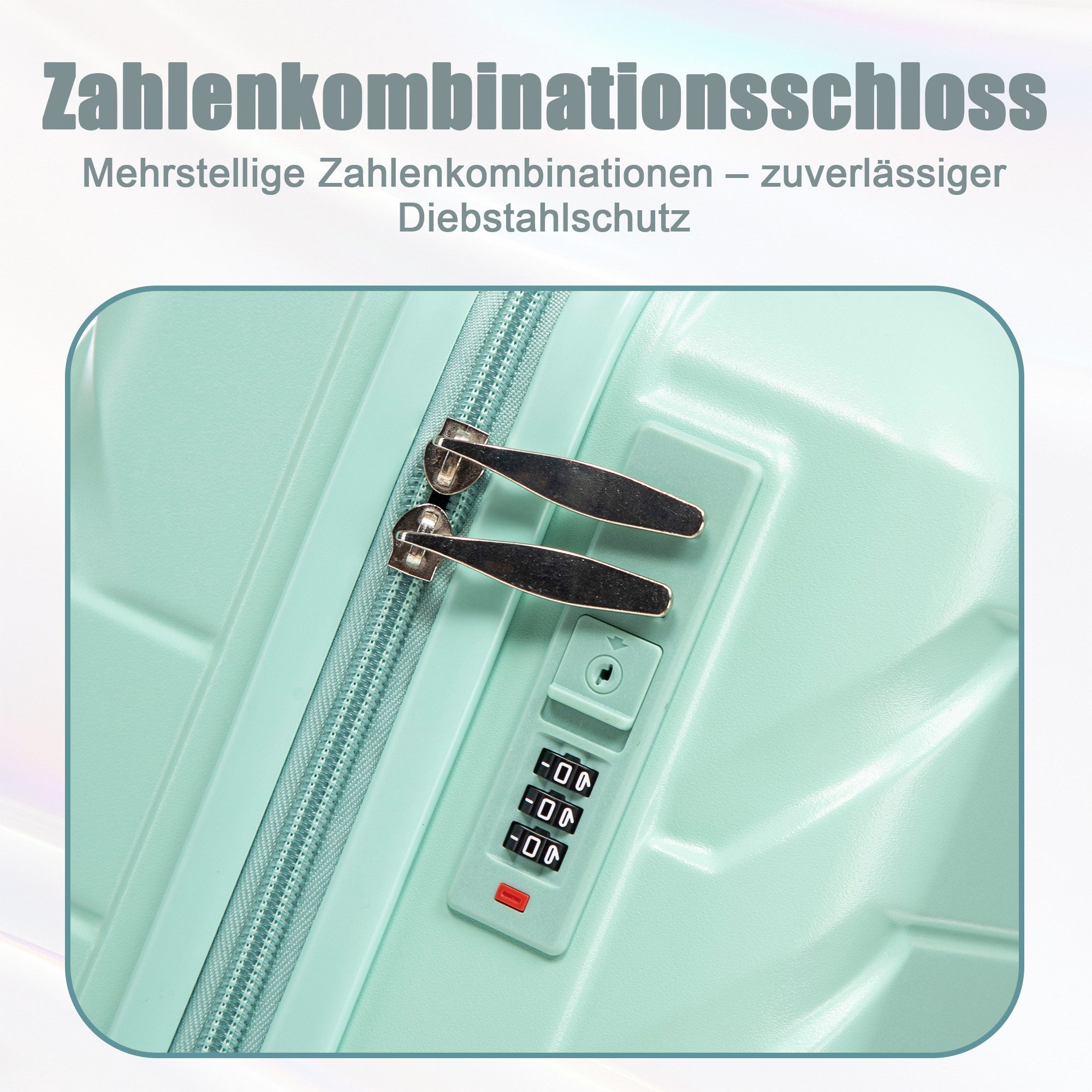 i@home Kofferset 14"/19" 2-teiliger Koffer, 4 Rollen, (2 tlg), ABS-Spinner- günstig online kaufen