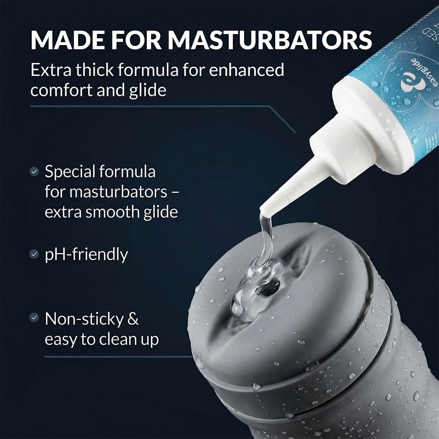 EasyGlide Gleitgel Wasserbasiertes Masturbator Gel - 250 ml - EasyGlide