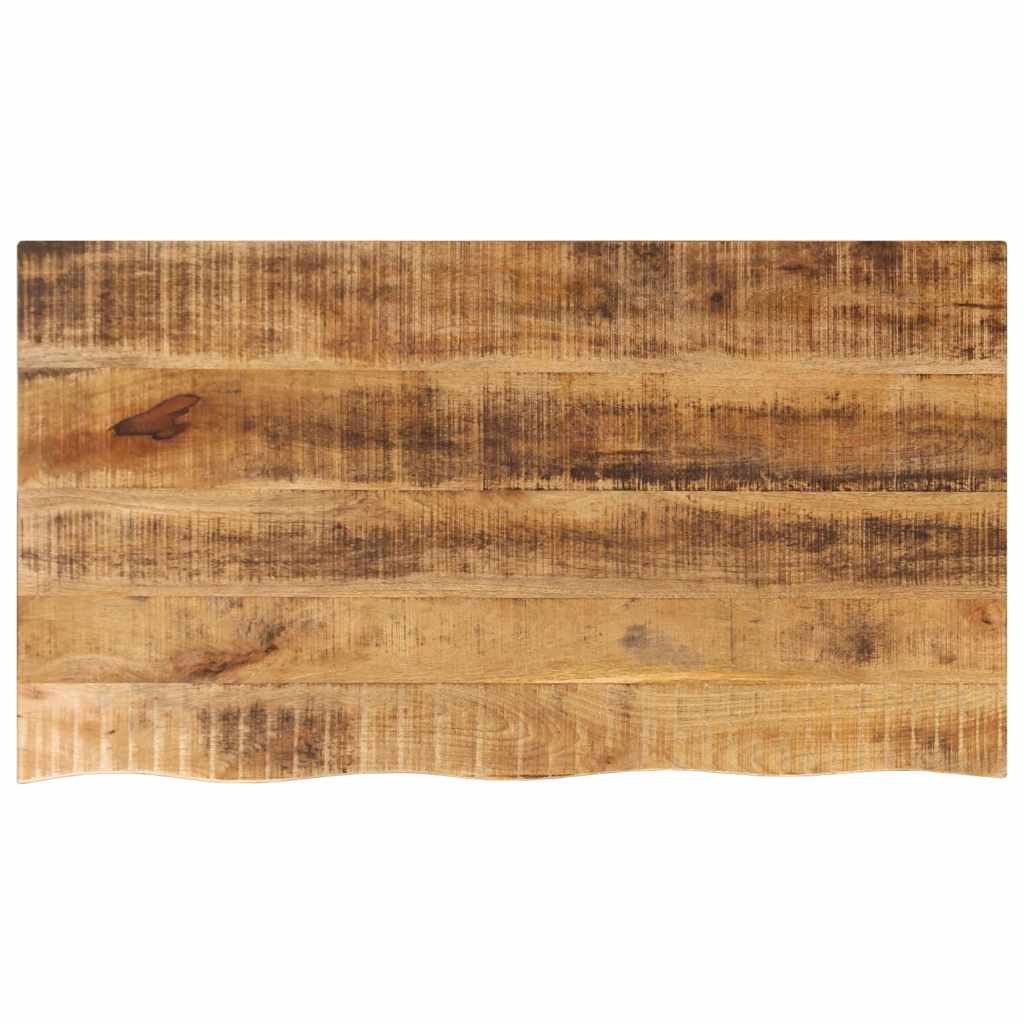 vidaXL Tischplatte Tischplatte 120x60x2,5 cm Baumkante Massivholz Raues holz (1 St)