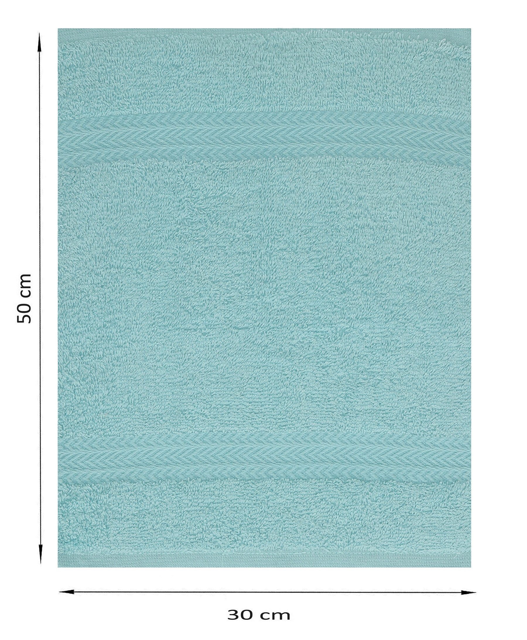 Betz Gästehandtücher 20 cm Baumwolle ocean, Gästetuch-Set Baumwolle 100% Farbe 30x50 Premium 100% Gästehandtücher Stück