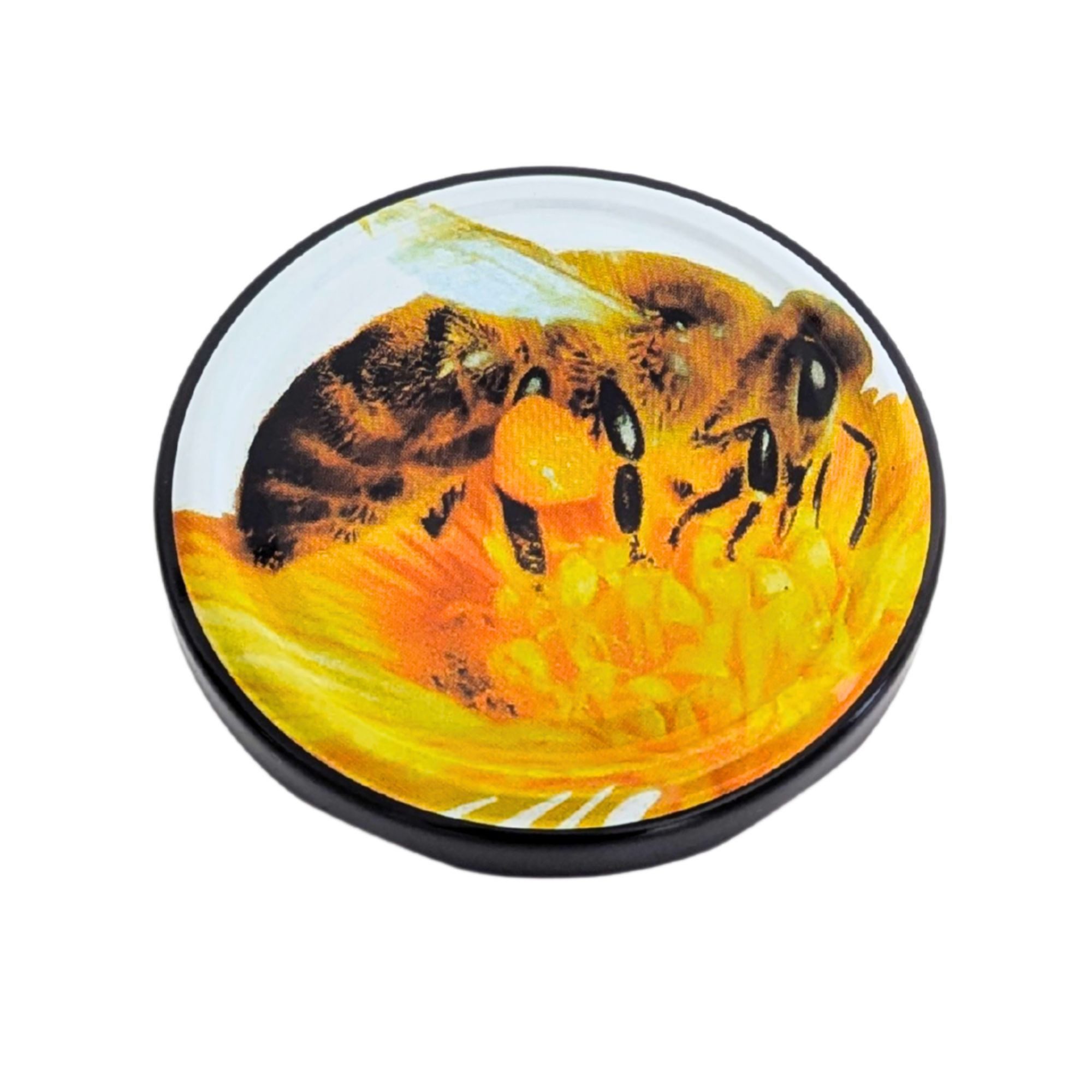 BIENEN SCHMIDT Honigglas 60x Twist Off Honigglas Schraubglas 500g mit Deckel für Honig TO 82mm, (60 Stk), Rundglas, Sturzglas, Einmachglas, Einweckglas, Marmeladenglas