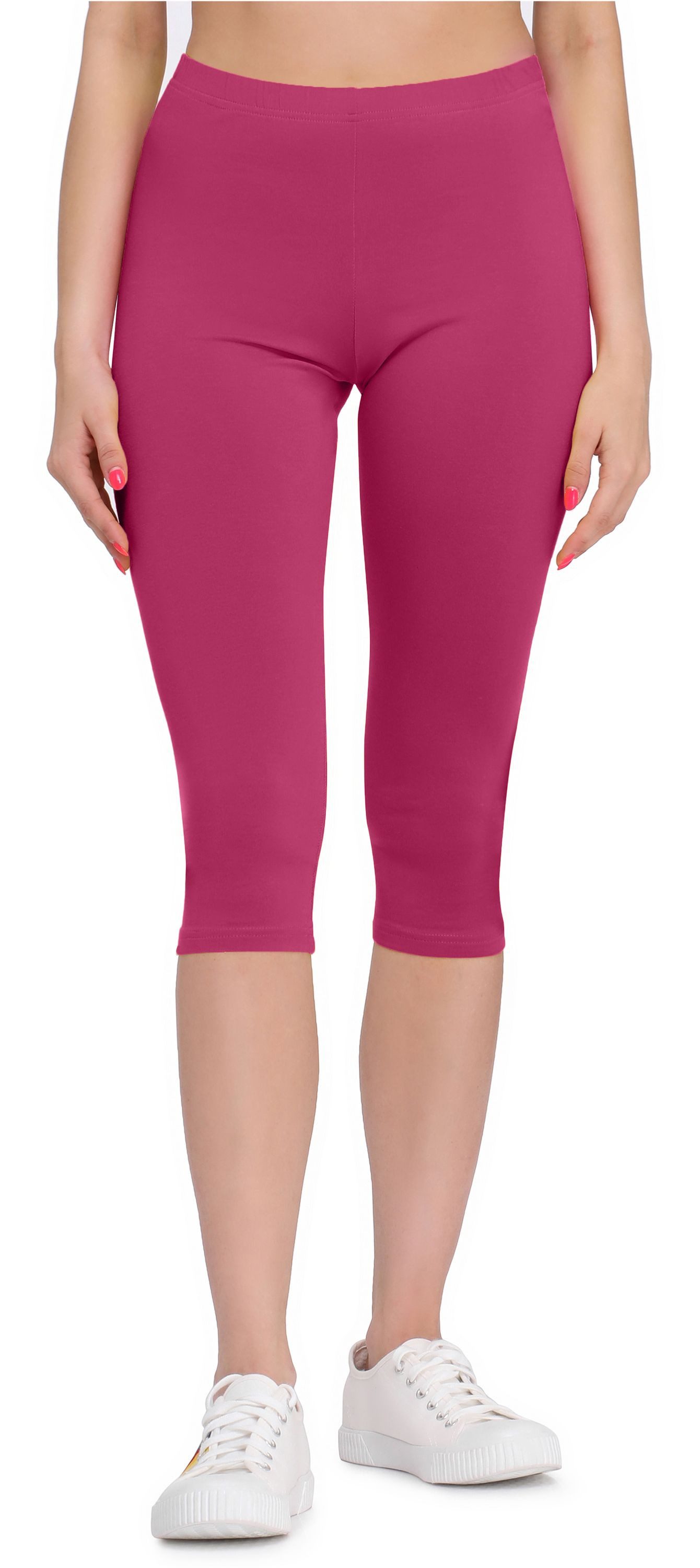 Bellivalini Leggings Damen 3/4 Capri Hose aus Viskose BLV50-148 (1-tlg) aus Viskose