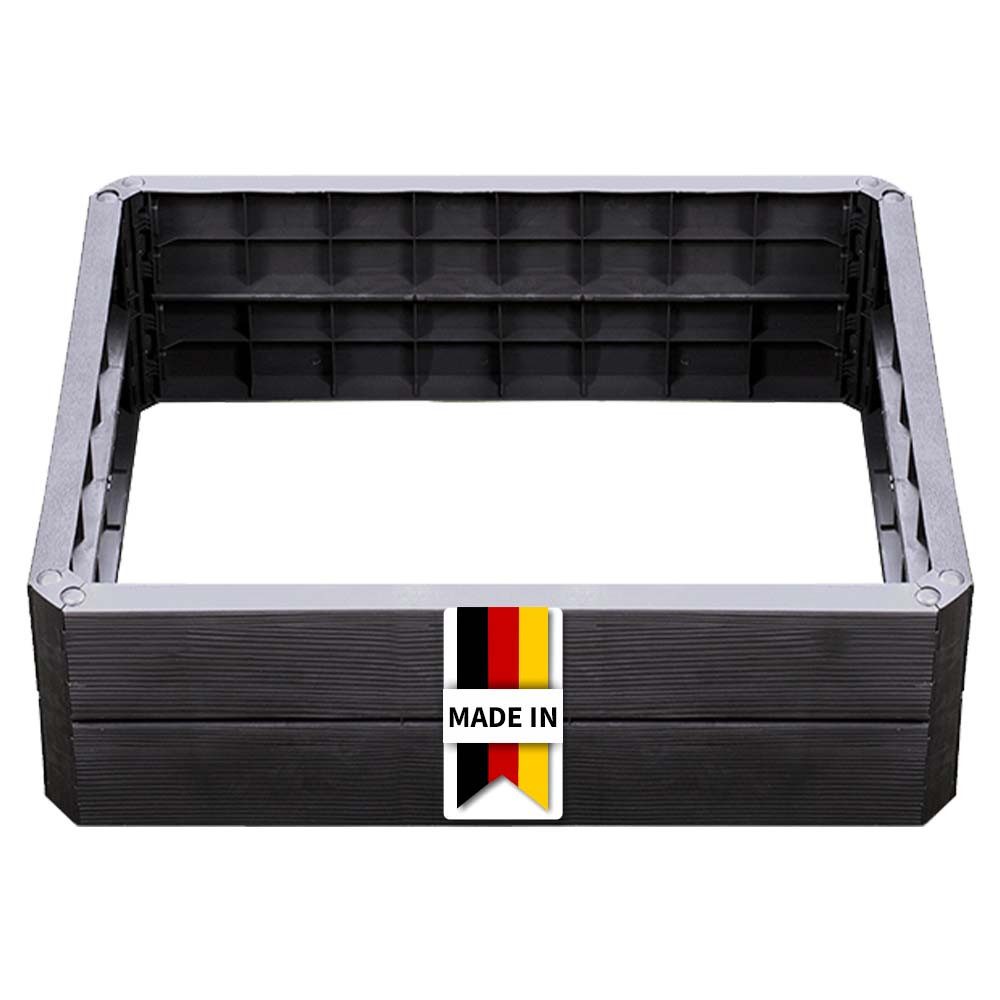 GARANTIA Hochbeet ERGO QUADRO M Hochbeet-System Wood 4 Paneele inkl. Verbinder