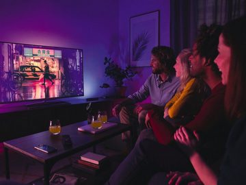 Philips Hue Smarte LED-Leuchte LED Tischlampe, LED fest integriert