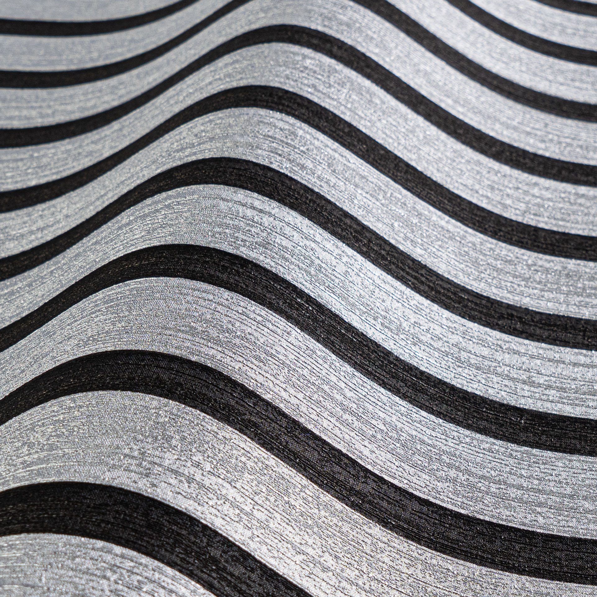 A.S. Création Vliestapete 50 Jahre AS Holzpaneele Tapete Holzoptik mit Metallic-Effekt 3D, strukturiert, leicht glänzend, (1 St), Vliestapete Wandpaneele für Sc – Bild 4 von 5