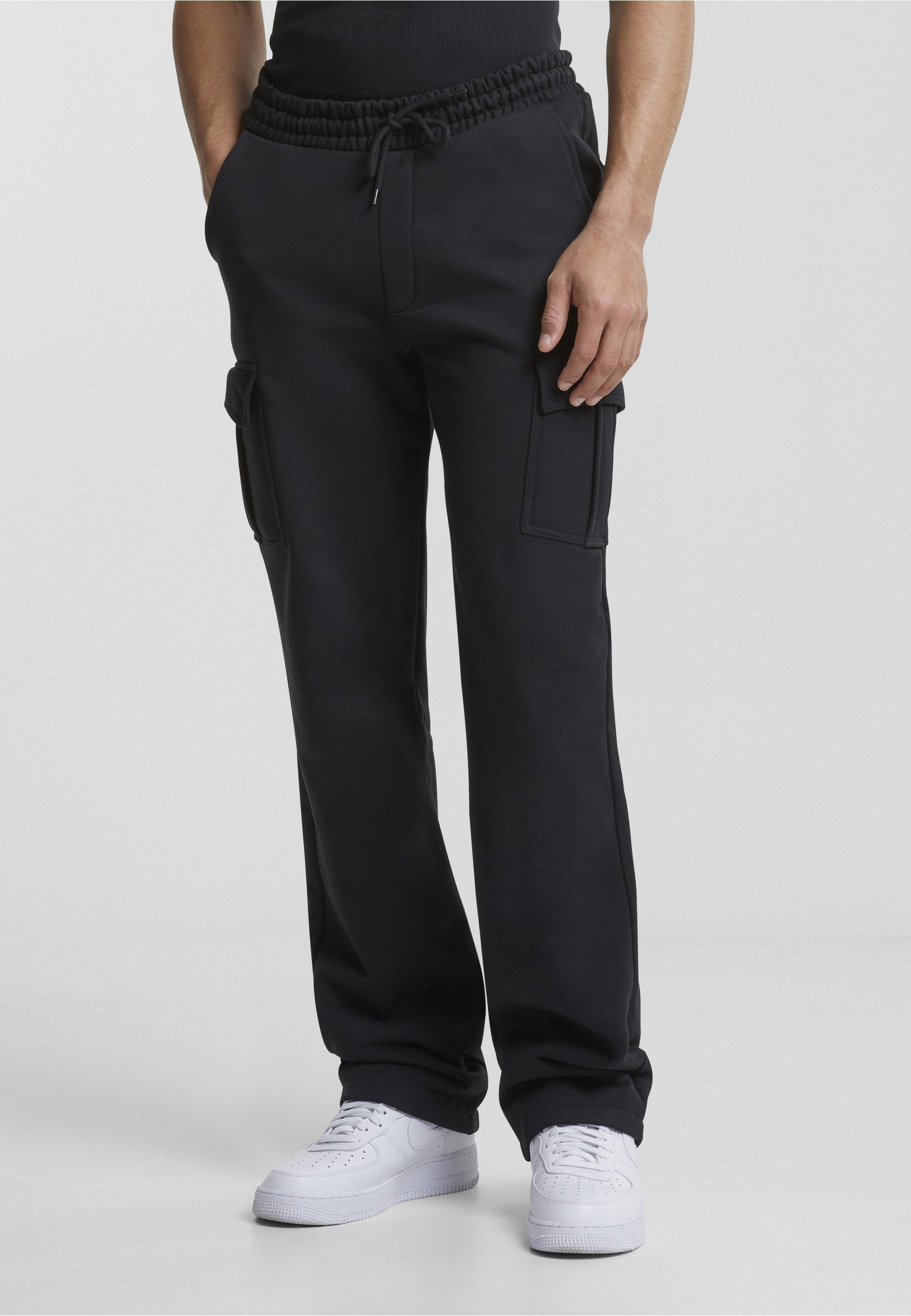URBAN CLASSICS Cargohose Urban Classics Herren Heavy Straight Leg Cargo Sweatpants (1-tlg)