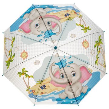 Idena Taschenregenschirm Idena 50046 - Kinderregenschirm für Jungen und Mädchen, mit putzigem